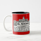 官吏のH.L.Mencken ツートーンマグカップ (左)