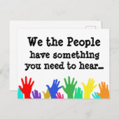 官吏へのハンズメ選ッセージ ポストカード (正面/裏面)