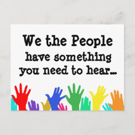 官吏へのハンズメ選ッセージ ポストカード