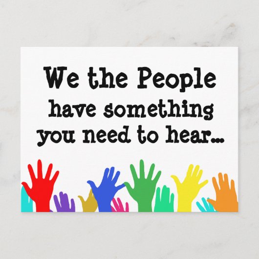 官吏へのハンズメ選ッセージ ポストカード (正面)