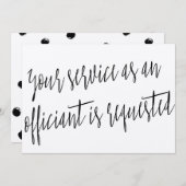 官吏モダンとしての御用を乞う 招待状 (正面/裏面)