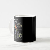 官庁っぽいボタニカルハーブフラワー コーヒーマグカップ (正面左)