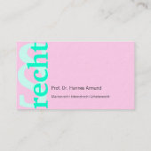 官庁名刺カード 名刺 (裏面)