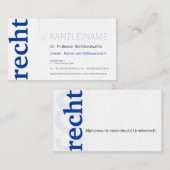 官庁名刺 青 名刺 (正面/裏面)