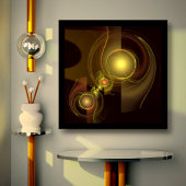 官能的なつながり　ゴールドのエネルギー　抽象アート キャンバスプリント