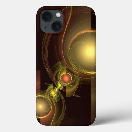 官能的なつながり ゴールドのエネルギー 抽象アート Case-Mate iPhoneケース (裏面)