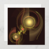 官能的なつながり ゴールドのエネルギー 抽象芸術 (正面/裏面)