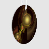 官能的なつながり　ゴールドのエネルギー　抽象芸術 オーナメント (正面)