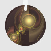 官能的なつながり　ゴールドのエネルギー　抽象芸術 オーナメント (裏面)