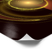 官能的なつながり　ゴールドのエネルギー　抽象芸術 ポスター (コーナー)