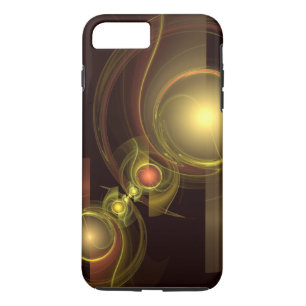 官能的なつながり ゴールドのエネルギー 抽象芸術 iPhone 8 PLUS/7 PLUSケース