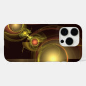 官能的なつながり ゴールドのエネルギー 抽象芸術 Case-Mate iPhoneケース (裏面 (横))