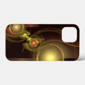 官能的なつながり　ゴールドのエネルギー　抽象芸術 Case-Mate iPhoneケース (裏面 (横))