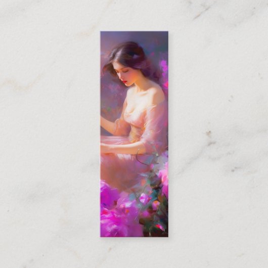 官能的なエレガンスブックマーク スキニー名刺 (正面)