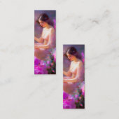 官能的なエレガンスブックマーク スキニー名刺 (正面/裏面)