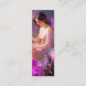 官能的なエレガンスブックマーク スキニー名刺 (裏面)