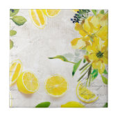 官能的なレモン タイル (正面)