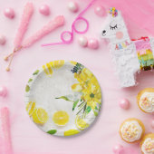 官能的なレモン ペーパープレート (パーティー)