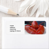 官能的なロブスターラベル ラベル (インサイチュ)