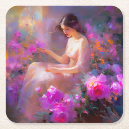 官能的な優雅さ スクエアペーパーコースター