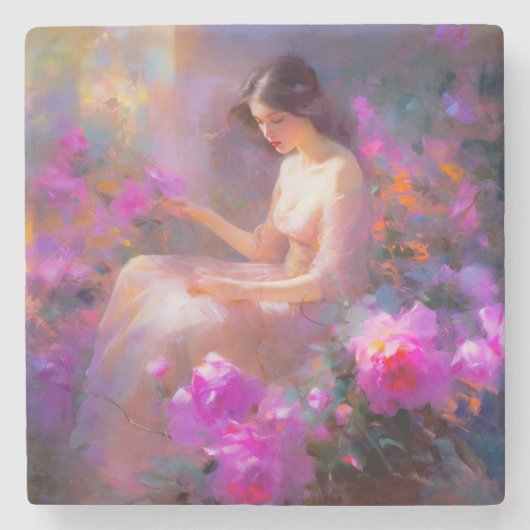 官能的な優雅さ ストーンコースター (正面)