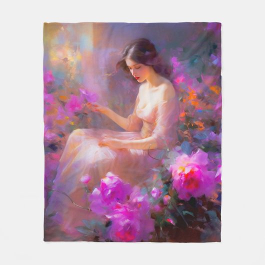 官能的な優雅さ フリースブランケット (正面)