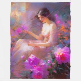 官能的な優雅さ フリースブランケット