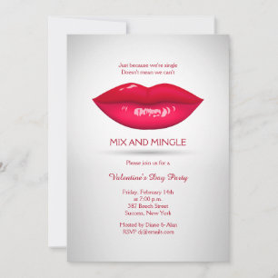 官能的な唇への誘惑 招待状