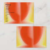 官能的な赤 名刺 (正面/裏面)