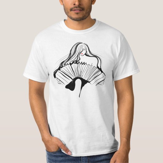 官能的なbandoneon tシャツ (正面)