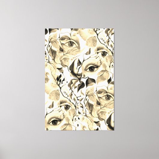 官能的フェミニンアーポップ・アートのルレリアムシック芸術的 キャンバスプリント (正面)
