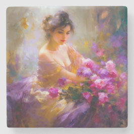 官能的ポートレート ストーンコースター