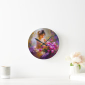 官能的ポートレート ラウンド壁時計 (ホーム)