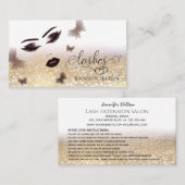 官能的魅力的な女の子の顔は後に気にほろす 名刺 (正面/裏面)