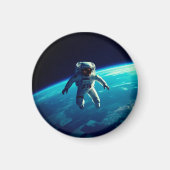 宙に浮く宇宙飛行士 マグネット (正面)