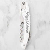 定エレガント年贈パーソナライズされたボトル開始者 ソムリエナイフ (正面)