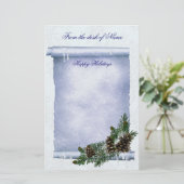 定休日のクリスマス 便箋 (スタンド正面)