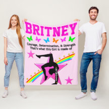 定型体操パーソナライズされたフリースブランケット