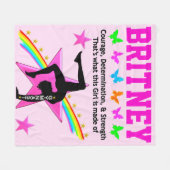 定型体操パーソナライズされたフリースブランケット フリースブランケット (正面(横))