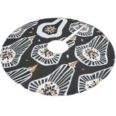 定型化されたカボチャの種子:シームレスなデザイン ブラッシュドポリエステルツリースカート (アングル)