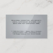 定型化された犬のロゴ 名刺 (裏面)