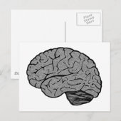 定型化された脳はがき ポストカード (正面/裏面)