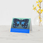 定型化された蝶の友情カード カード (黄色い花)