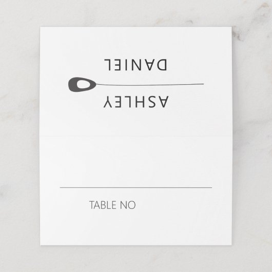 定型化クジャク結婚羽のテーブル番号 プレイスカード (外部開封)