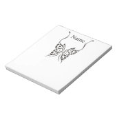 定型化バタフライタトゥーサンダー_Cove ノートパッド (回転)