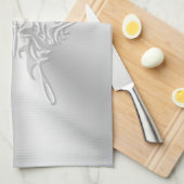 定型化バタフライラウンドテール、エンボス効果 キッチンタオル (四つ折り)