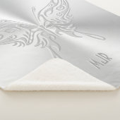 定型化バタフライラウンドテール、エンボス効果 シェルパブランケット (3/4)