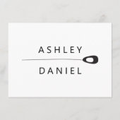 定型化ピーコック結婚式招待状エンクロージャカード エンクロージャーカード (裏面)