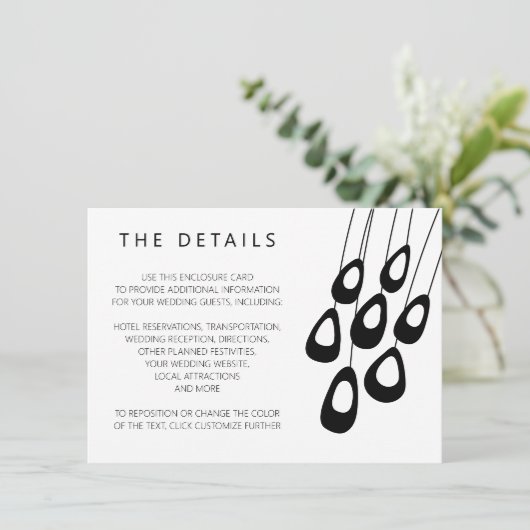 定型化ピーコック結婚式招待状エンクロージャカード エンクロージャーカード (スタンド正面)