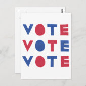 定型書簡の投票投票はがき ポストカード (正面/裏面)